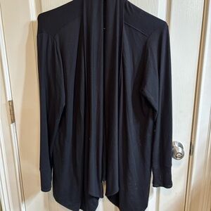 Athleta petite Black Open Front Cardigan